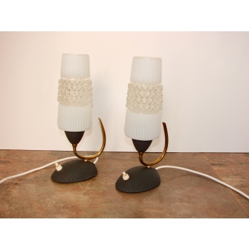 oświetlenie vintage szkło i metal